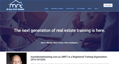 Desktop Screenshot of myrealestatetraining.com.au